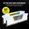 Модуль памяти CORSAIR Vengeance RGB DDR5 6400MHz 32GB Kit 2x16GB White (CMH32GX5M2B6400Z32W)