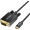 Кабель CHOETECH USB-C to VGA 1.8м Black (XCV-1801-BK)