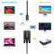 Кабель CHOETECH USB-C to VGA 1.8м Black (XCV-1801-BK)
