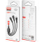 Кабель XO CB-23U3 3-in-1 USB-A to Micro-USB/Lightning/Type-C 1м Black