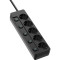 Сетевой фильтр COLORWAY CW-PSEA55SBK Black, 5 розеток, 5м