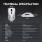 Миша ігрова RAWM SL01C White