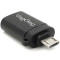 Адаптер OTG VEGGIEG Micro-USB to USB-A Black (V-S123)