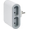 Мережевий розгалужувач LEGRAND Standard 4x2K+3 White, 4 розетки (049400)