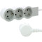 Подовжувач LEGRAND Standard 3x2K+3 White, 3 розетки, 1.5м (694549)