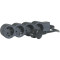 Подовжувач LEGRAND Standard 4x2K+3 Black, 4 розетки, 1.5м (694553)