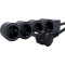 Подовжувач LEGRAND Standard 4x2K+3 Black, 4 розетки, 1.5м (694553)