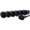 Подовжувач LEGRAND Standard 6x2K+3 Black, 6 розеток, 1.5м (694558)
