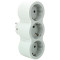 Мережевий розгалужувач LEGRAND Standard 3x2K+3 White, 3 розетки (694518)