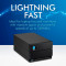 Зовнішній жорсткий диск LACIE 2big Dock Thunderbolt 3 60TB TB3/USB3.2 Black (STLG60000400)