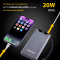 Повербанк INTENSO F10000 1xUSB-C PD20W, 1xUSB-A QC18W 10000mAh Gray (7332034)