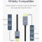 Кабель CABLETIME 4K 30Hz DisplayPort - HDMI 1.8м Black/Gray (CD31K)
