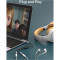 Спліттер CABLETIME mini-jack 3.5mm (M) - 2xmini-jack 3.5mm (F) 0.2м Gray (CF13B)