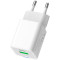 Зарядний пристрій COLORWAY GaN Mini 20W 1xUSB-A, 1xUSB-C Fast Charging White (CW-CHS062PD-WT)
