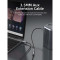 Кабель-удлинитель CABLETIME mini-jack 3.5mm 3м Black/Gray (CF11N)