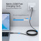 Кабель CHOETECH XCC-1051 Magnetic USB-C to USB-C PD3.1 240W 1.2м Black (XCC-1051-BK)