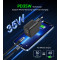 Зарядний пристрій CHOETECH PD6052 PD35W 1xUSB-A, 1xUSB-C PD3.0, QC3.0 Wall Charger Black
