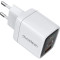Зарядний пристрій CHOETECH PD6052 PD35W 1xUSB-A, 1xUSB-C PD3.0, QC3.0 Wall Charger White