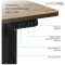 Компьютерный стол с электрорегулировкой высоты OFFICEPRO ODE1670DW Dark Wood/Black