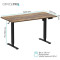 Компьютерный стол с электрорегулировкой высоты OFFICEPRO ODE1670DW Dark Wood/Black