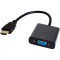 Адаптер PATRON HDMI - VGA v1.4 0.15м Black