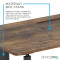 Компьютерный стол с электрорегулировкой высоты OFFICEPRO ODE1575DW Dark Wood