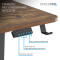 Компьютерный стол с электрорегулировкой высоты OFFICEPRO ODE1575DW Dark Wood