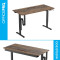 Компьютерный стол с электрорегулировкой высоты OFFICEPRO ODE1575DW Dark Wood