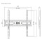 Крепление настенное для ТВ BRATECK KL36-44F 32"-55" Black