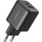 Зарядний пристрій UGREEN X516 GaN 30W 1xUSB-C, 1xUSB-A PD3.0, QC4.0 Fast Charger Black (65014)