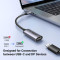 Адаптер UGREEN CM654 USB-C to DisplayPort 0.1м 8K@60Hz Gray (15575)