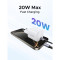 Зарядний пристрій UGREEN X512 GaN 20W 1xUSB-C, PD3.0, QC4.0 Wall Charger White (55554)