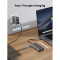 Порт-репликатор UGREEN CM639 11-in-1 USB3.2 Type-C to 1xUSB-A3.2/1xUSB-A3.1/2xUSB-C3.2/RJ45/HDMI/VGA/RJ45/SD/TF+3.5mm PD (45520)