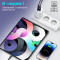 Зарядний пристрій PROMATE PowerPort-25AC 1xUSB-A, 1xUSB-C, QC3.0, PD3.0, 25W Ultra-Fast Charger White