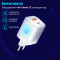 Зарядний пристрій PROMATE PowerPort-25AC 1xUSB-A, 1xUSB-C, QC3.0, PD3.0, 25W Ultra-Fast Charger White