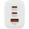 Зарядний пристрій VERBATIM Essentials GaN 65W 2xUSB-C, 1xUSB-A, PD3.0, QC3.0 White