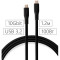 Кабель VINGA Type-C to Type-C 100W 1.2м (VCPDCCC31012SB)