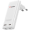 Зарядний пристрій VERBATIM Fold 'n' Go GaN 65W 2xUSB-C, PD3.0 White