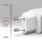 Зарядное устройство AXAGON 1xUSB QC3.0, 1xUSB-C PD20W White