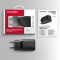 Зарядное устройство AXAGON 1xUSB-A QC4.0, 1xUSB-C PD30W PPS Black