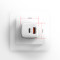Зарядное устройство AXAGON 1xUSB-A QC4.0, 1xUSB-C PD30W PPS White