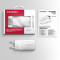 Зарядное устройство AXAGON 1xUSB-A QC4.0, 1xUSB-C PD30W PPS White