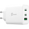 Зарядний пристрій J5CREATE 65W GaN USB-C 3-Port Charger White