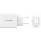 Зарядний пристрій J5CREATE 65W GaN USB-C 3-Port Charger White