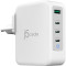 Зарядний пристрій J5CREATE 130W GaN USB-C 4-Port Charger White (JUP43130E-EN)