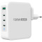 Зарядний пристрій J5CREATE 130W GaN USB-C 4-Port Charger White (JUP43130E-EN)