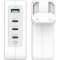 Зарядний пристрій J5CREATE 130W GaN USB-C 4-Port Charger White (JUP43130E-EN)