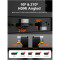 Адаптер CABLETIME HDMI v2.1 Male to Female 8K 60Hz, Right-angled Black/Gray (CP44G)