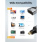 Адаптер CABLETIME 8K 60Hz Micro-HDMI/HDMI Black/Gray (CP46G)