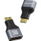 Адаптер CABLETIME 8K 60Hz Mini-HDMI - HDMI Black/Gray (CP45G)